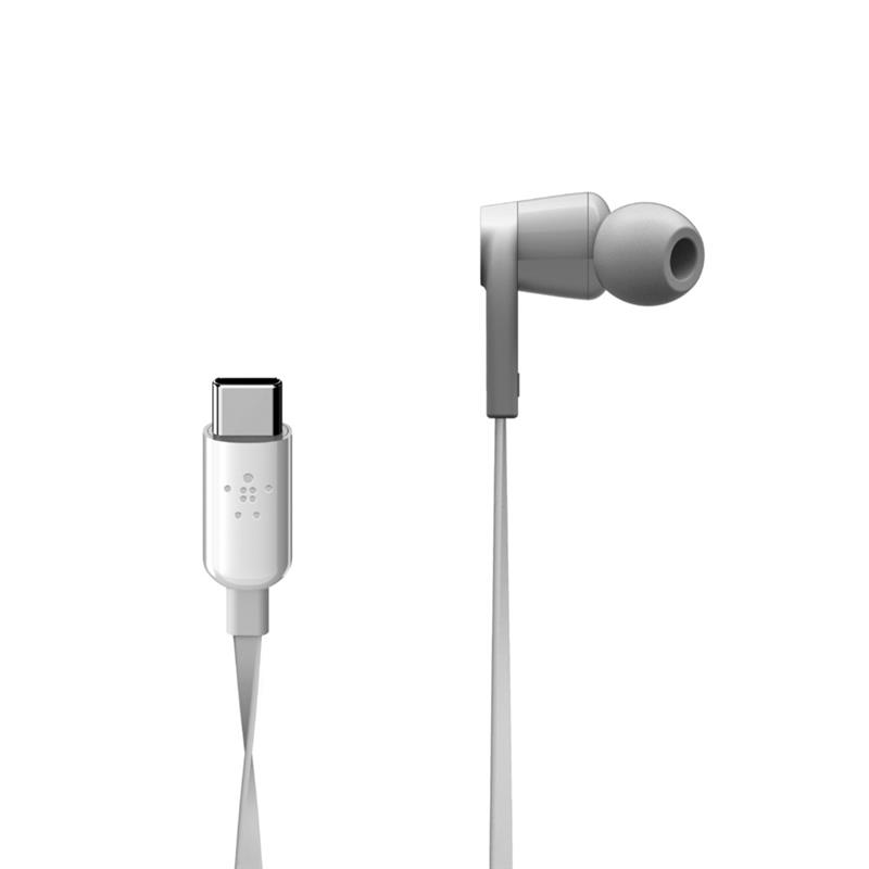 Belkin ROCKSTAR™ in-ear oordopjes met USB-C connector - Wit