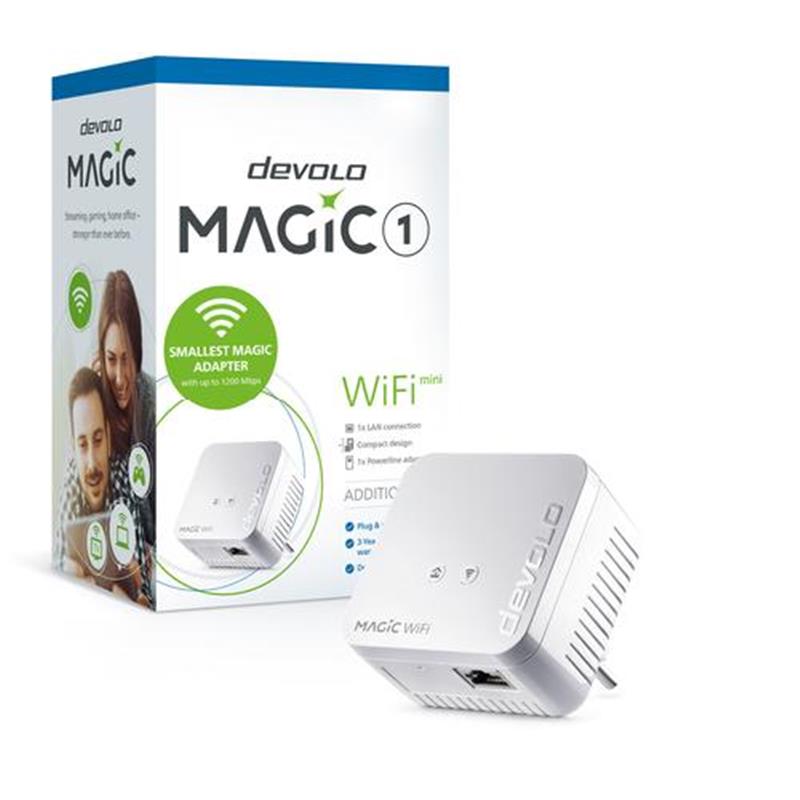 Devolo Magic 1 WiFi mini 1200 Mbit s Ethernet LAN Wi-Fi Wit 1 stuk s 
