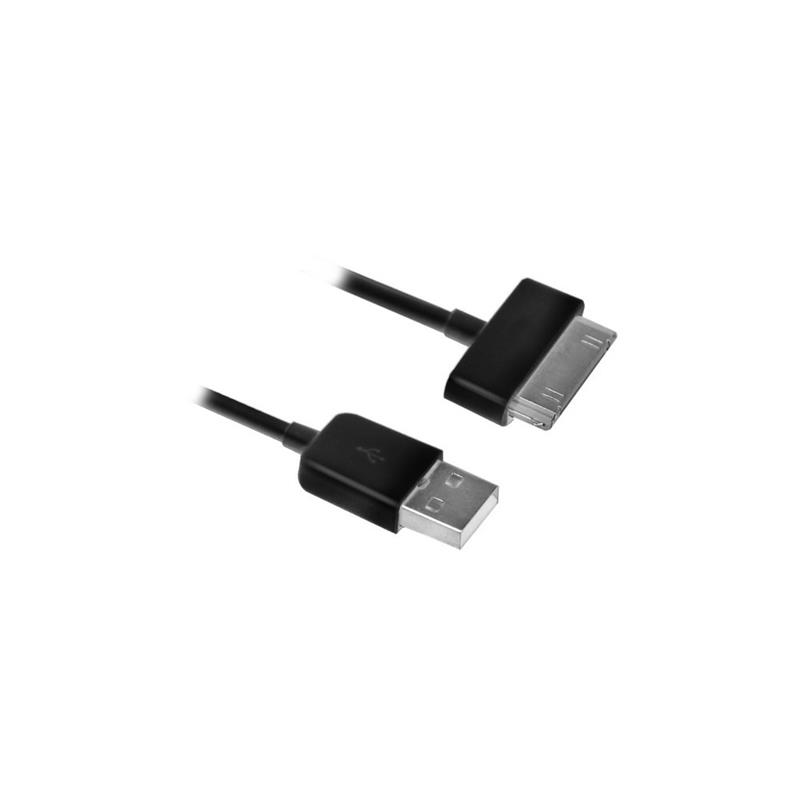 Ewent EW9907 mobiele telefoonkabel Zwart USB A Samsung 30-pin 1 m