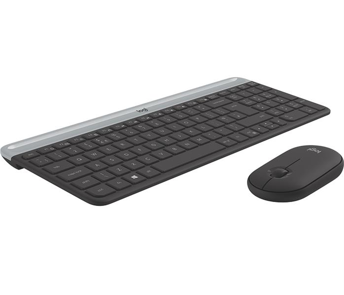 Logitech MK470 toetsenbord Inclusief muis RF Draadloos QWERTY Scandinavisch Grafiet