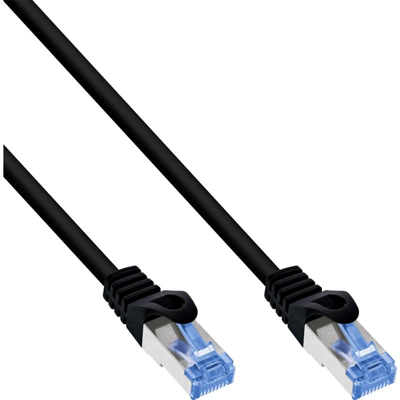 InLine Patch cable Cat 6A S FTP TPE flexible black 2m