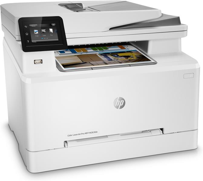HP Color LaserJet Pro MFP M283fdn, Color, Printer voor Printen, kopiëren, scannen, faxen, Printen via USB-poort aan voorzijde; Scannen naar e-mail; Du