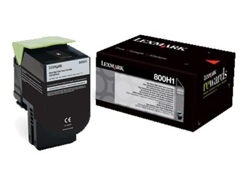 Lexmark 80C0H10 tonercartridge Origineel Zwart 1 stuk(s)