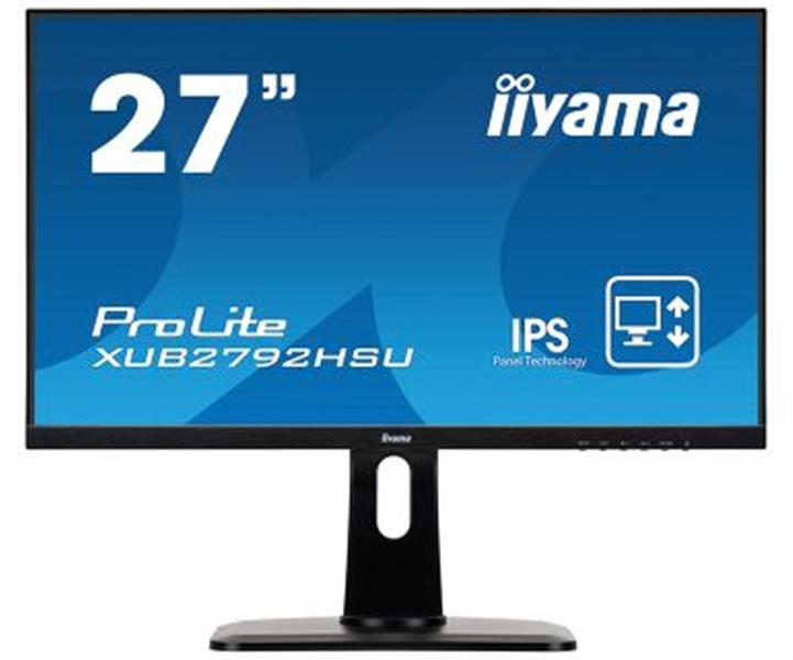 iiyama ProLite XUB2792HSU-B1 LED display 68,6 cm (27"") 1920 x 1080 Pixels Full HD LCD Flat Mat Zwart