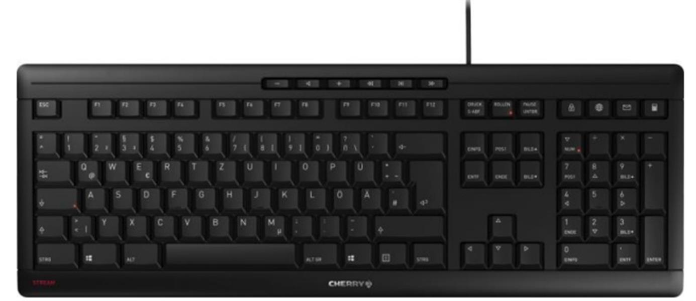CHERRY JK-8500 toetsenbord USB AZERTY Belgisch Zwart