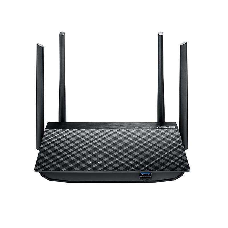 ASUS RT-AC58U V2 draadloze router Dual-band (2.4 GHz / 5 GHz) Gigabit Ethernet Zwart