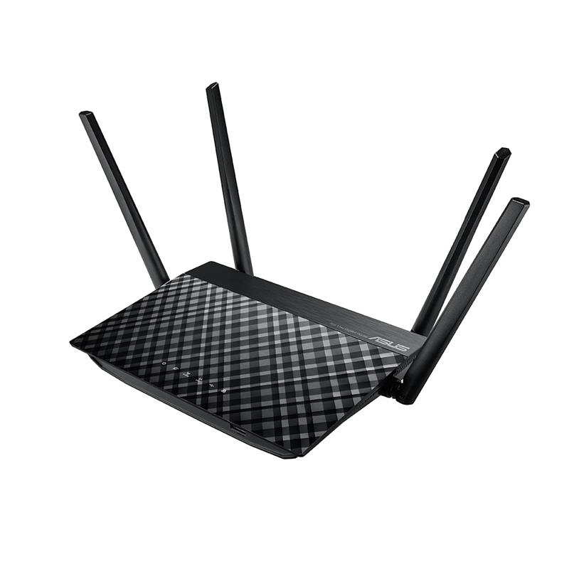 ASUS RT-AC58U V2 draadloze router Dual-band (2.4 GHz / 5 GHz) Gigabit Ethernet Zwart
