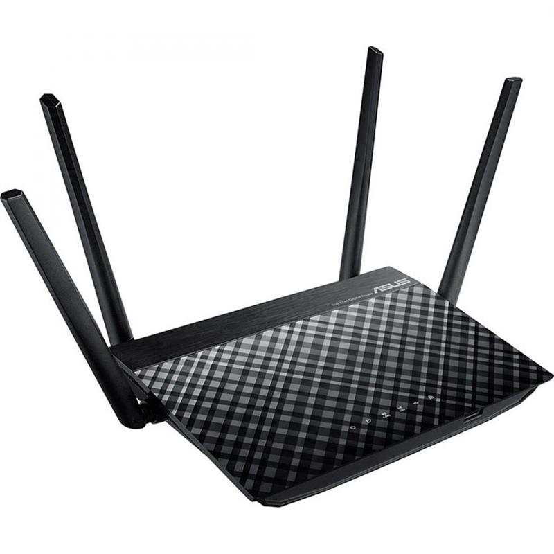 ASUS RT-AC58U V2 draadloze router Dual-band (2.4 GHz / 5 GHz) Gigabit Ethernet Zwart