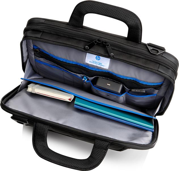 HP 14 Recycled Top Load notebooktas 35,6 cm (14"") Aktetas Zwart