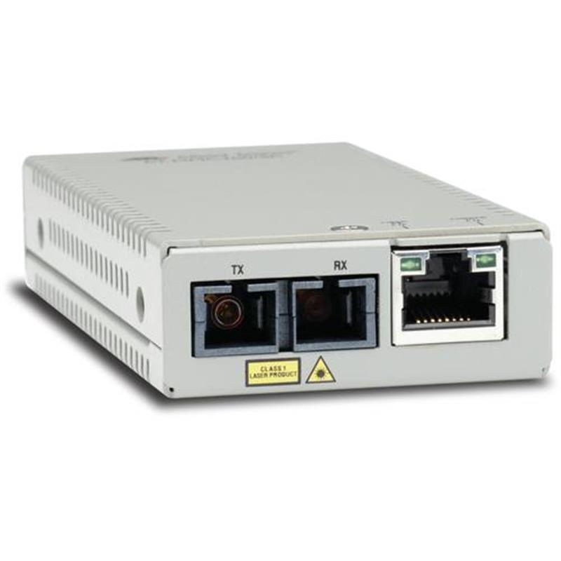 Allied Telesis AT-MMC200/SC-960 netwerk media converter 100 Mbit/s 1310 nm Multimode Grijs