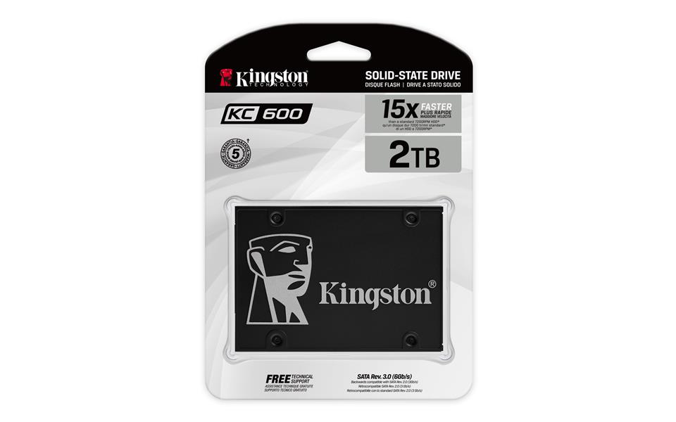Kingston Technology KC600 2.5"" 2048 GB SATA III 3D TLC