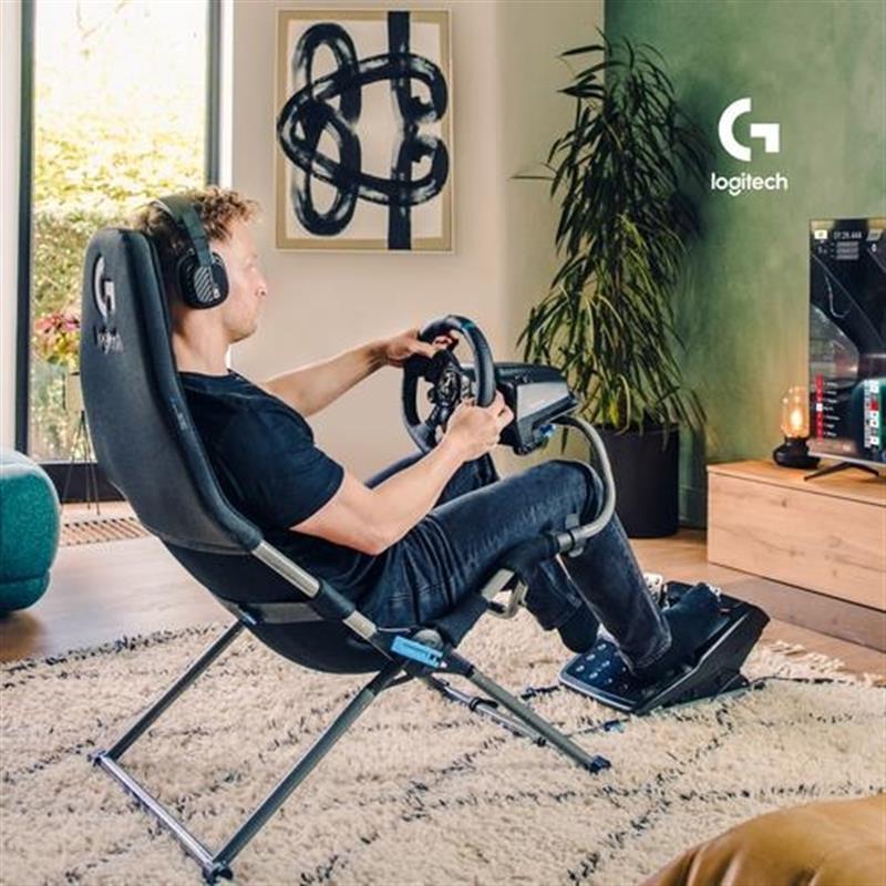 Playseat Challenge X - Logitech G Edition Stoel voor consolegames Zwart Grijs