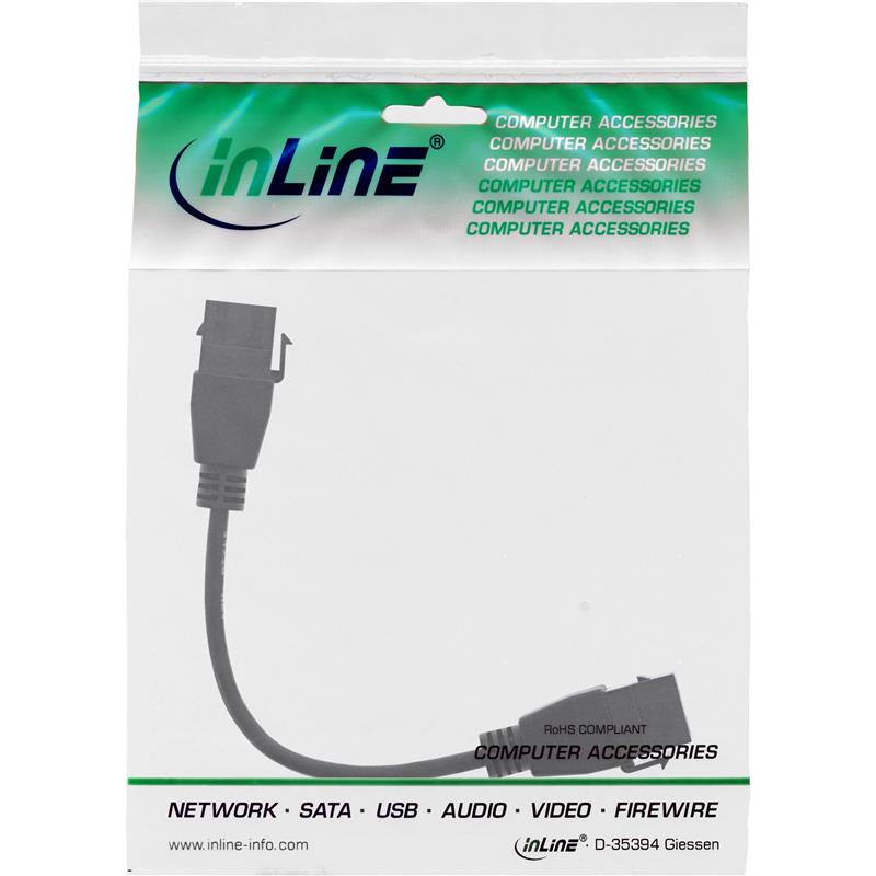 InLine USB 3 2 Gen1 2x keystone adapter cable 2x USB A keystone socket 0 2m