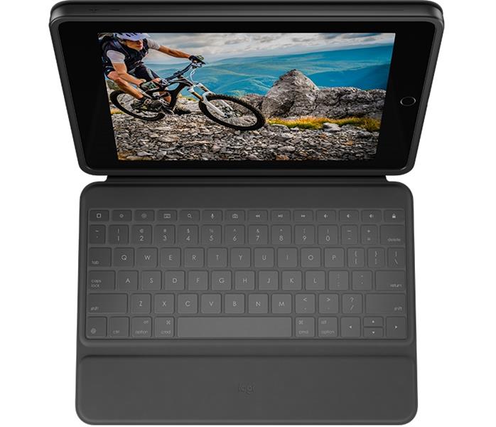 Logitech Rugged Folio Grafiet USB Type-C QWERTZ Duits