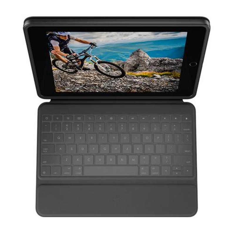 Logitech Rugged Folio QWERTZ Zwitsers Grafiet USB Type-C