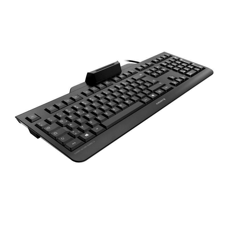 CHERRY JK-A0400EU-2 toetsenbord USB QWERTZ Amerikaans Engels Zwart