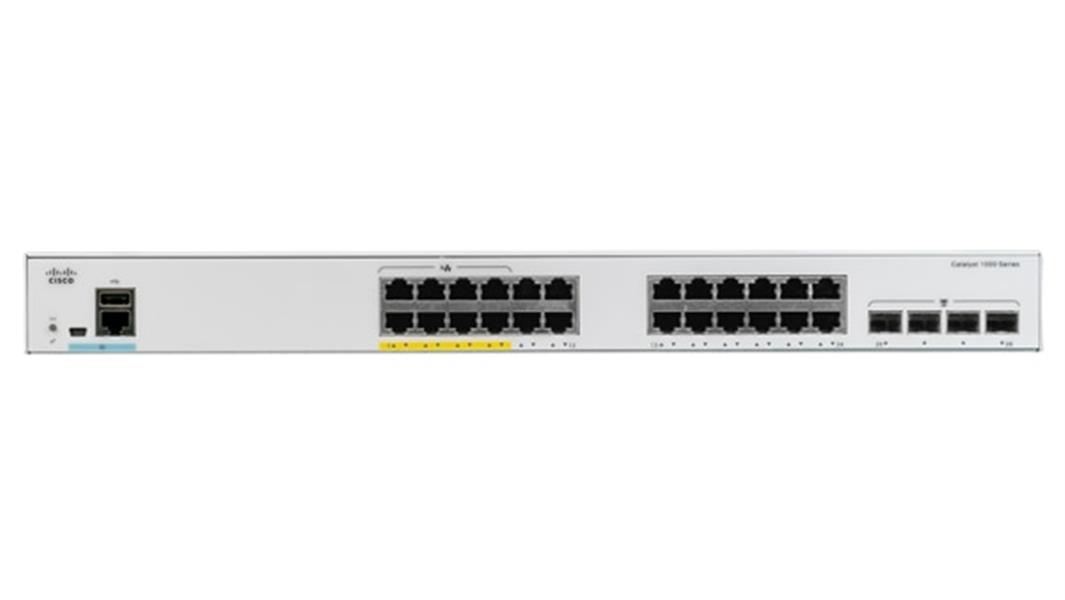 Cisco Catalyst C1000-24P-4G-L netwerk-switch Managed L2 Gigabit Ethernet (10/100/1000) Power over Ethernet (PoE) Grijs