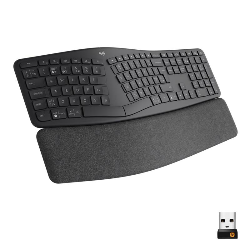 Logitech Ergo K860 toetsenbord RF-draadloos + Bluetooth US