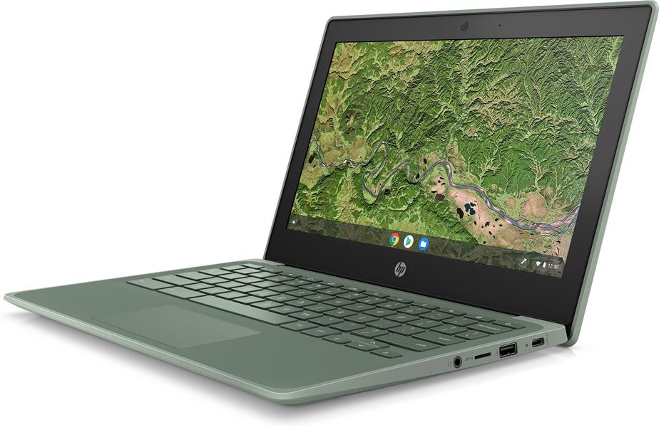 HP Chromebook 11A G8 EE Groen 29,5 cm (11.6"") 1366 x 768 Pixels Touchscreen AMD A4 4 GB DDR4-SDRAM 32 GB eMMC Wi-Fi 5 (802.11ac) Chrome OS