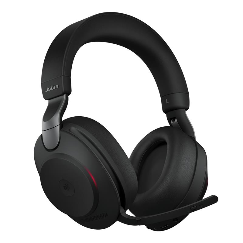 Jabra Evolve2 85, MS Stereo Headset Bedraad en draadloos Hoofdband Kantoor/callcenter USB Type-C Bluetooth Zwart