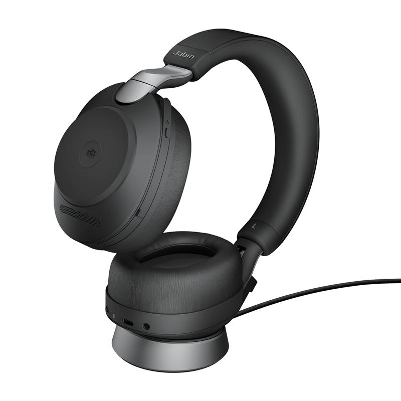 Jabra Evolve2 85, MS Stereo Headset Bedraad en draadloos Hoofdband Kantoor/callcenter USB Type-A Bluetooth Zwart