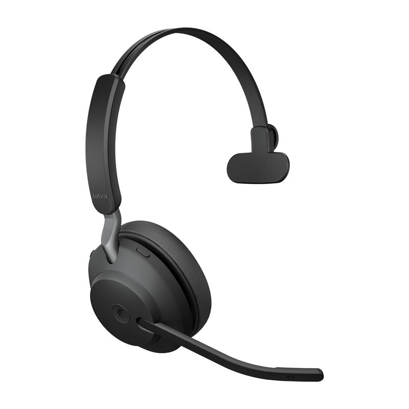 Jabra Evolve2 65, MS Mono Headset Draadloos Hoofdband Kantoor/callcenter USB Type-A Bluetooth Zwart