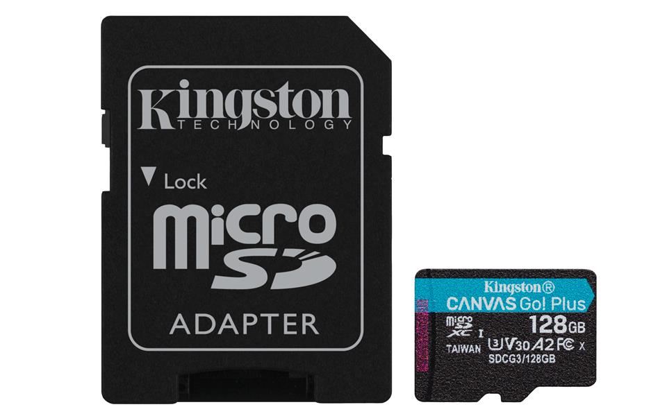 Kingston Technology Canvas Go! Plus flashgeheugen 128 GB MicroSD Klasse 10 UHS-I