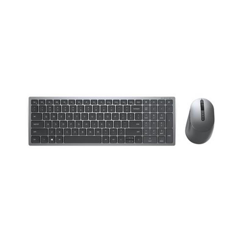 DELL KM7120W toetsenbord RF-draadloos + Bluetooth QWERTY Grijs, Titanium