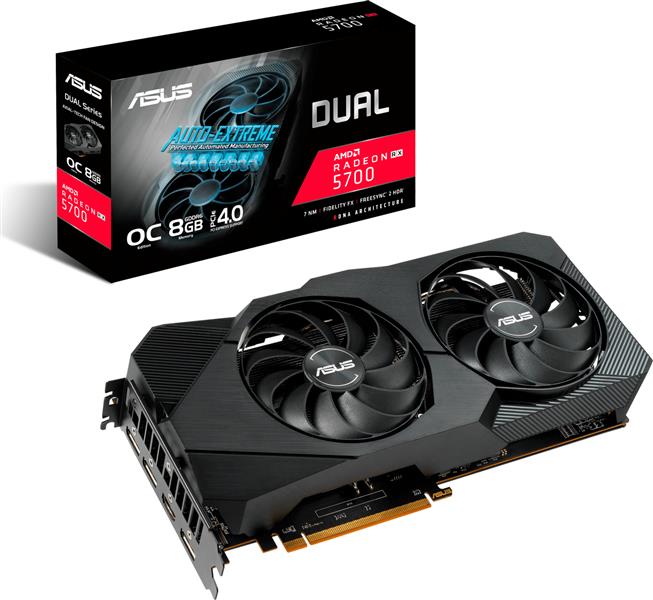 ASUS Dual -RX5700XT-O8G-EVO AMD Radeon RX 5700 XT 8 GB GDDR6