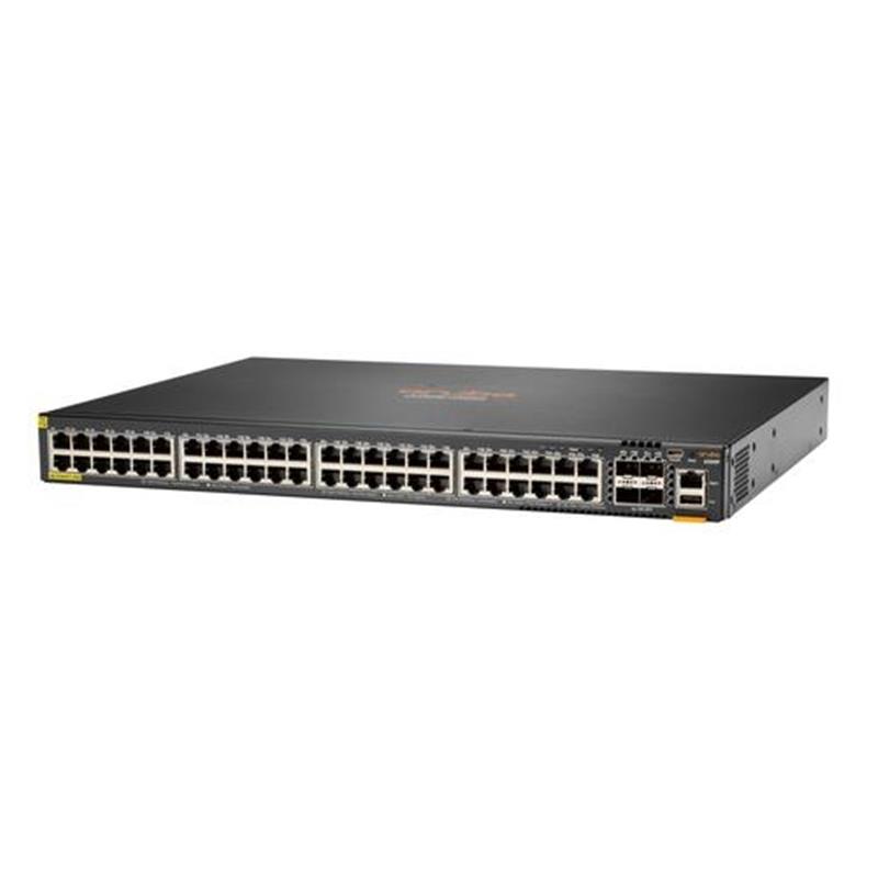 Aruba 6200F 48G Class4 PoE 4SFP 370W Managed L3 Gigabit Ethernet 10 100 1000 Power over Ethernet PoE 1U