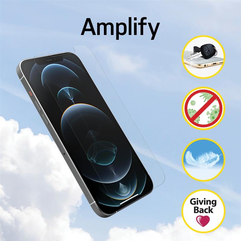 OtterBox Amplify Anti-Microbial Series voor Apple iPhone 12 Pro Max, transparant