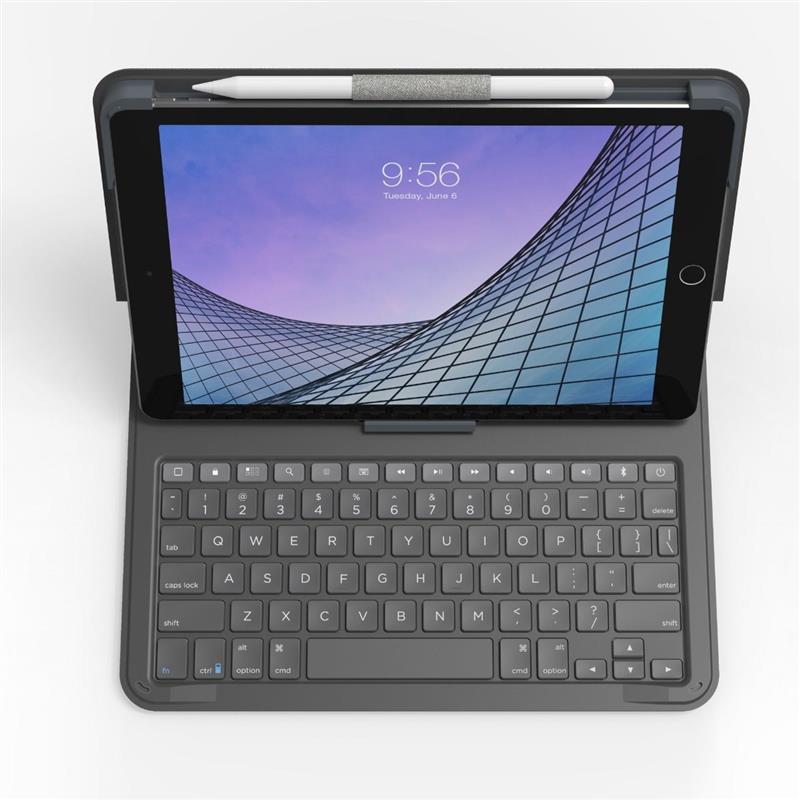 ZAGG Messenger Folio 2 QWERTY Engels Bluetooth Houtskool