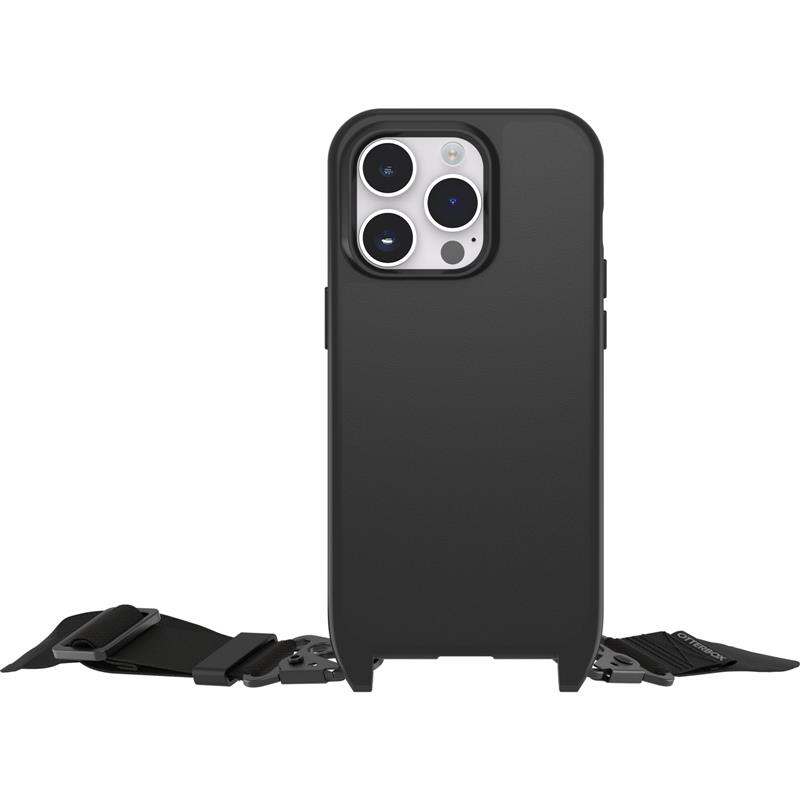 OtterBox React Lanyard hoesje met MagSafe voor iPhone 14 Pro Max, ultradunne beschermhoes met verstelbare en afneembare lanyardriem, getest volgens mi