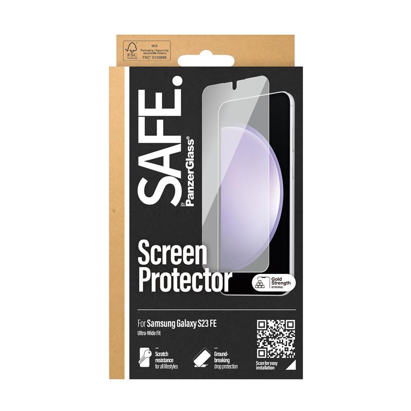 PanzerGlass SAFE. Screen Protector Samsung Galxy S23 FE Ultra-Wide Fit Doorzichtige schermbeschermer 1 stuk(s)