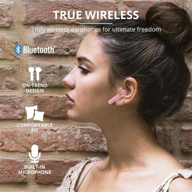 Trust Primo Headset In-ear Roze Bluetooth