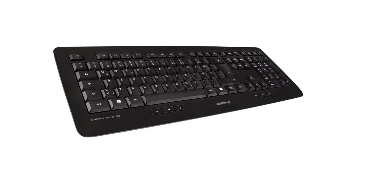 CHERRY DW 5100 toetsenbord RF Draadloos AZERTY Belgisch Zwart