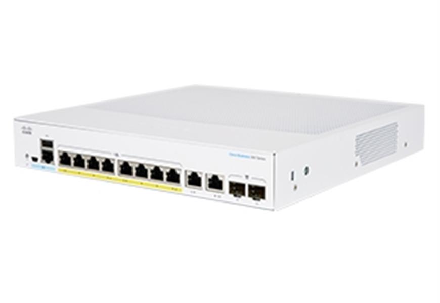 Cisco CBS350-8FP-E-2G-EU netwerk-switch Managed L2/L3 Gigabit Ethernet (10/100/1000) Zilver