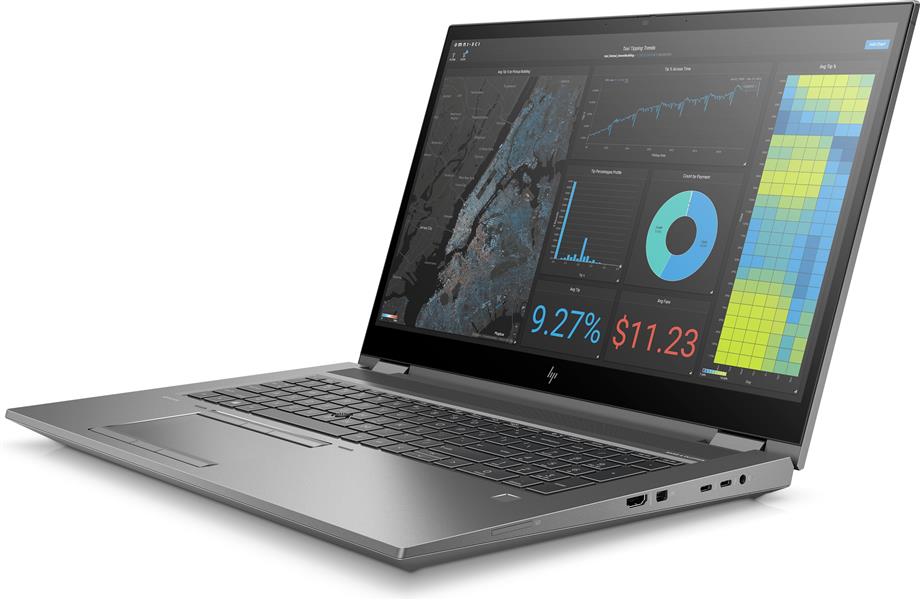 HP ZBook Fury 17 G7 (9UY36AV) Mobiel werkstation 43,9 cm (17.3"") 3840 x 2160 Pixels Intel® 10de generatie Core™ i9 32 GB DDR4-SDRAM 1000 GB SSD NVIDI