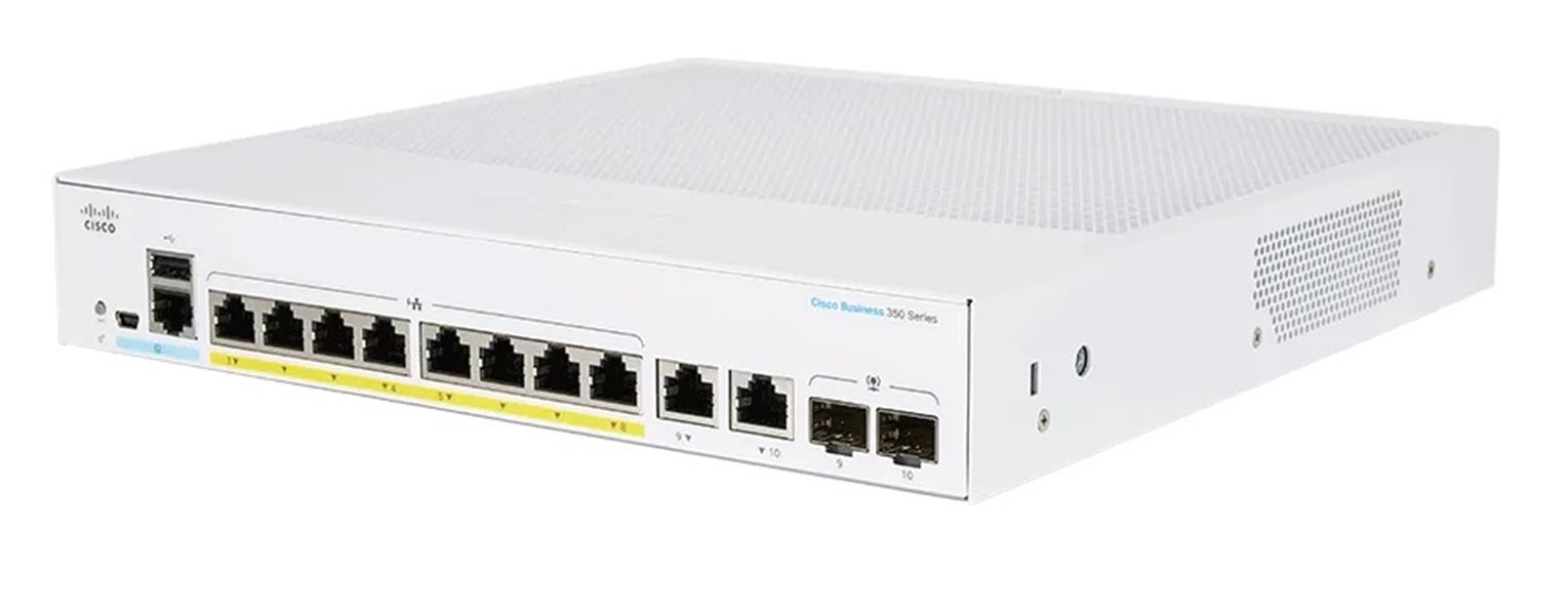 Cisco CBS250-8P-E-2G-EU netwerk-switch Managed L2/L3 Gigabit Ethernet (10/100/1000) Zilver