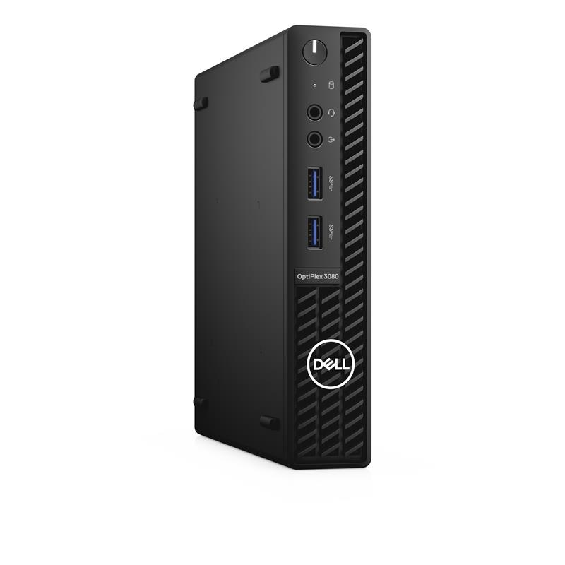 DELL OptiPlex 3080 Intel® 10de generatie Core™ i5 i5-10500T 8 GB DDR4-SDRAM 256 GB SSD MFF Zwart Mini PC Windows 10 Pro