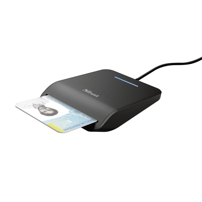 Trust Primo smart card reader Binnen CardBus+USB 2.0 Zwart