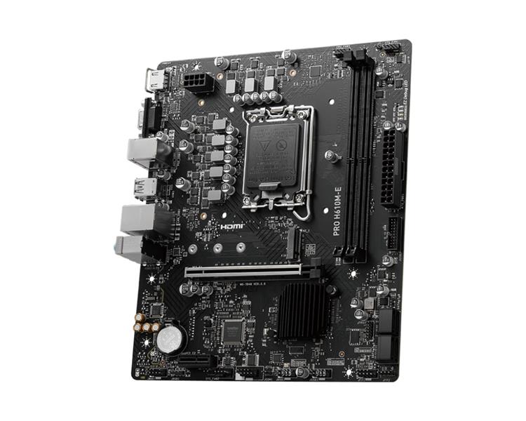 MSI PRO H610M-E moederbord Intel H610 LGA 1700 micro ATX