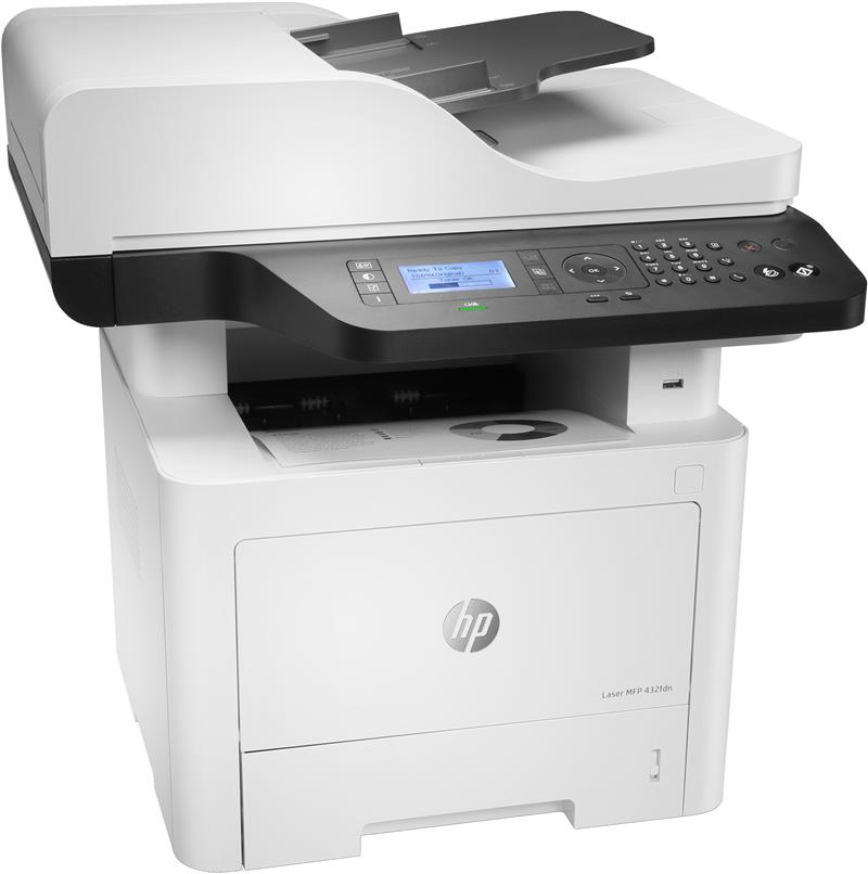 HP Laser MFP 432fdn, Printen, kopiëren, scannen, faxen, Scannen naar e-mail; Dubbelzijdig printen; ADF voor 50 vel