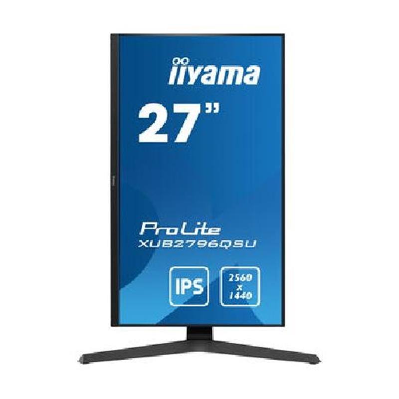 iiyama ProLite XUB2796QSU-B1 LED display 68,6 cm (27"") 2560 x 1440 Pixels 2K Ultra HD Zwart