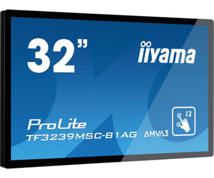iiyama ProLite TF3239MSC-B1AG computer monitor 80 cm (31.5"") 1920 x 1080 Pixels Full HD LED Touchscreen Multi-gebruiker Zwart