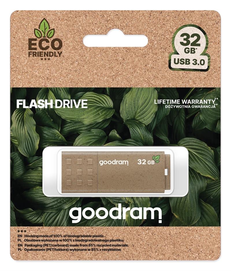 Goodram UME3 Eco Friendly USB flash drive 32 GB USB Type-A 3.0 Hout