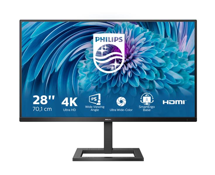 Philips E Line 288E2UAE/00 computer monitor 71,1 cm (28"") 3840 x 2160 Pixels 4K Ultra HD LCD Zwart