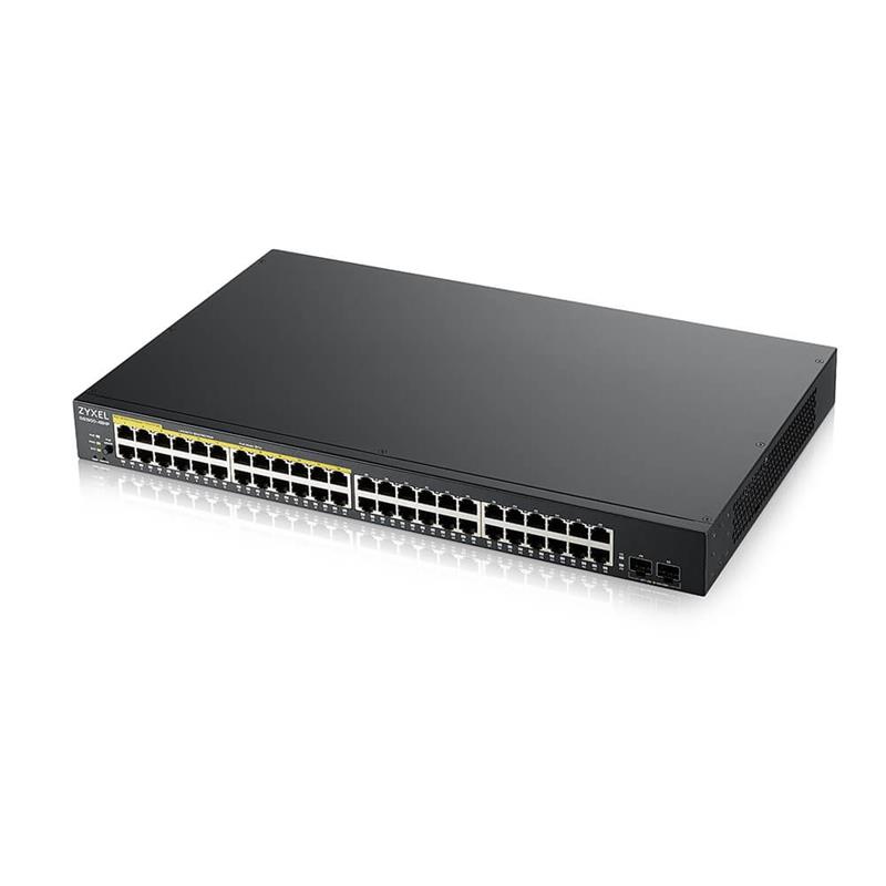 Zyxel GS1900-48HPv2 Managed L2 Gigabit Ethernet (10/100/1000) Power over Ethernet (PoE) Zwart