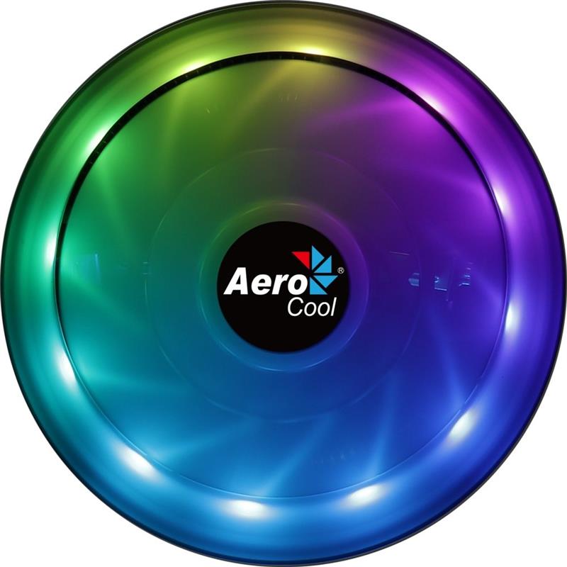 Aerocool Core Plus Processor Koeler 13,6 cm Zwart, Wit