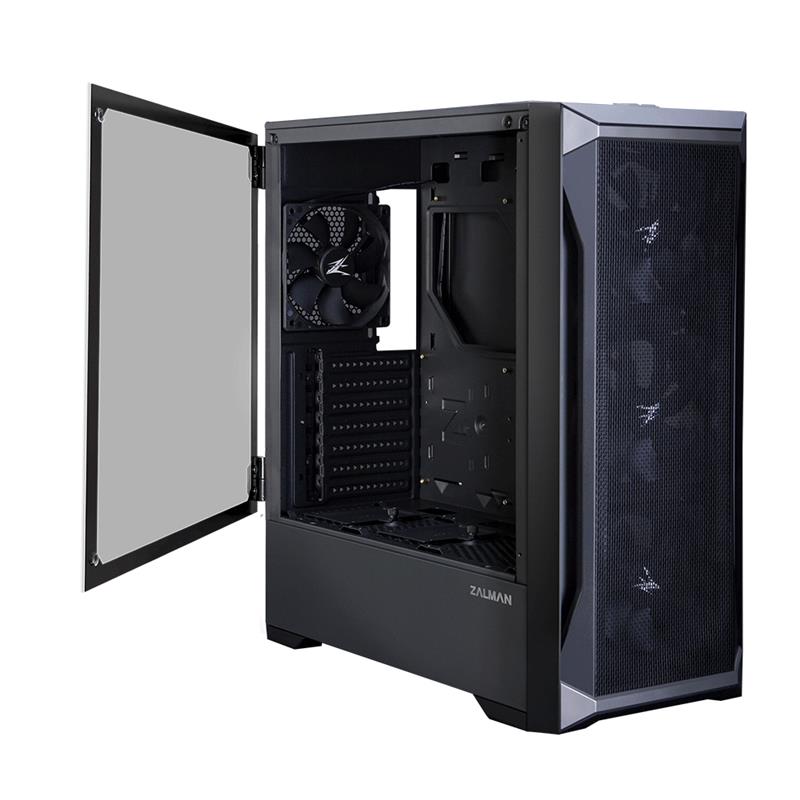 Zalman Z8 ATX Mid Tower PC Case, 120mm fan x4 Midi Tower Zwart